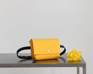 Поясна сумка, жовтий