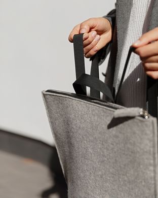 Рюкзак с текстильными лямками, серый